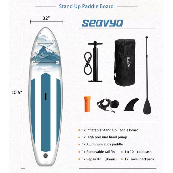 Water Sport Board Surfing Paddle Board Inflatable Standup Surfboard