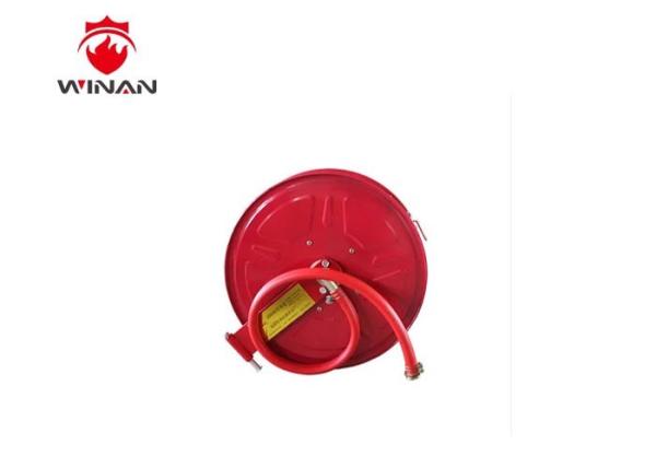 Red 25mm Fire Hose Reel with PVC Hose For Fire Fighting Equipment