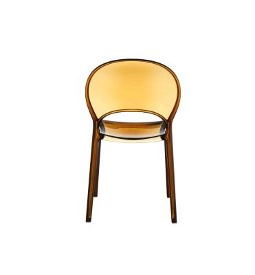 Cadeiras acrílicas de cores ergonómicas Cadeiras de jantar de cores