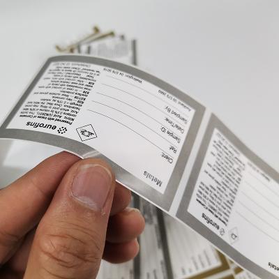 CMYK que enverniza etiquetas de empacotamento da etiqueta