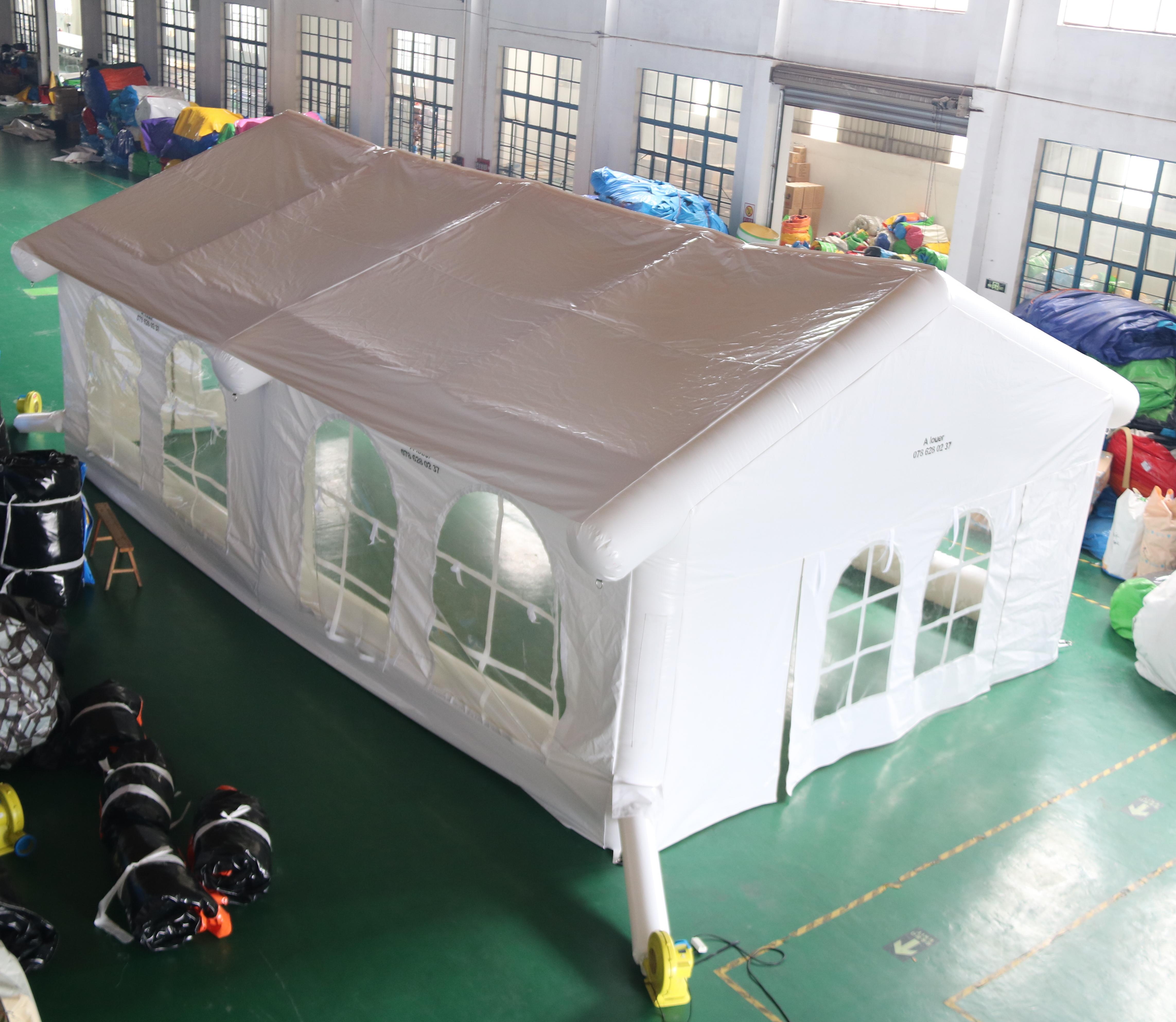 Factory Price PVC Waterproof Inflatable One Bedroom Wedding Event Tent Durable Quick Opening Commercial Rental Tent Shelter