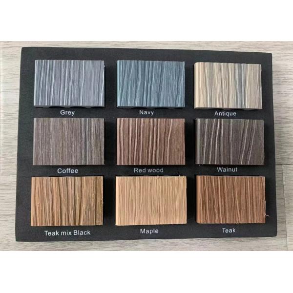 Plastic Wood Composite Facade Panels Custom Length 159mm x 23mm x Customizable Length