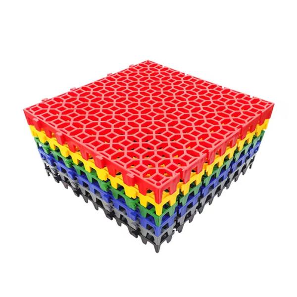 Rigid Interlocking Garage Floor Tiles for Car Detailing Shop Dirt Resistant Function