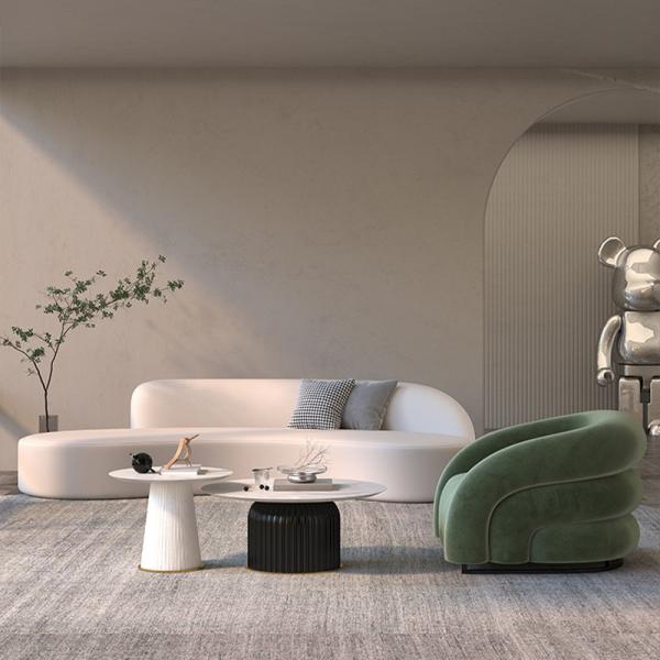 Почтовая упаковка Пятизвездочный отель Лобби Лоунг Диван с бархатной тканью