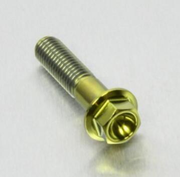 Steel Anti Loose Titanium Flange Screw Bolt External Hex Drive With Hat Ring