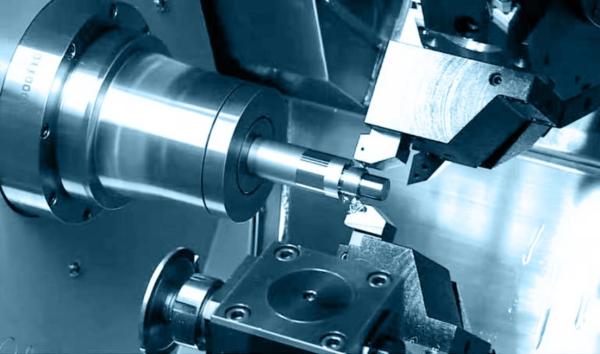 GSK Multifunctional Dual Spindle Dual Turret Lathe 3 Axis 14KW Spindle Motor Power