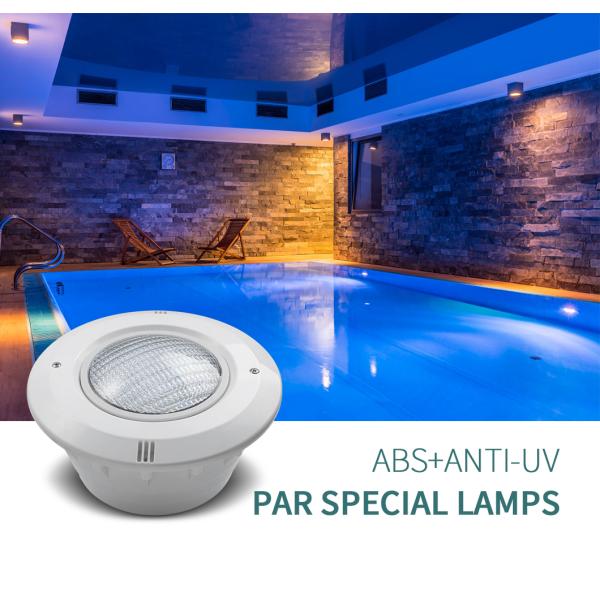 White Swimming Pool Light Housing , Pool Light Niche Cover ABS Plastic Body