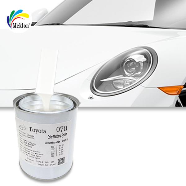 070 Sparkling Pearl White Automotive Paint OEM Color Match