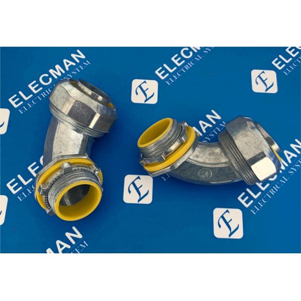 Zinc 90 Degree Liquid Tight Connector 1 Inch