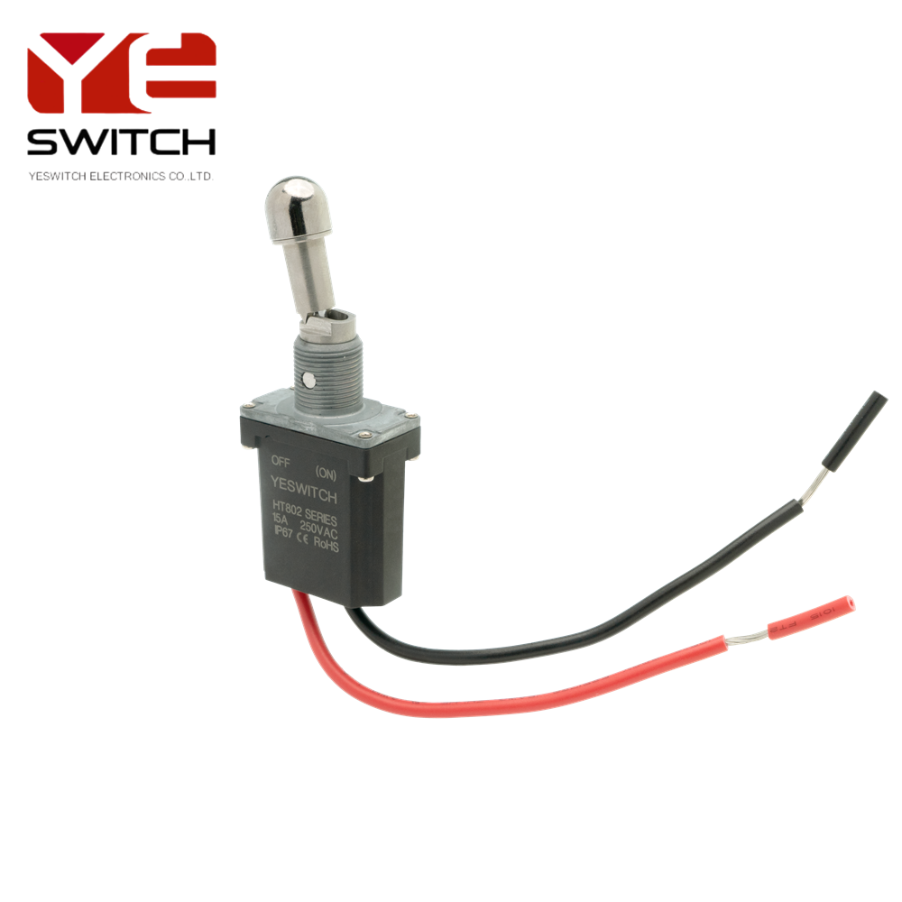 OFF-(ON) Anti-misoperation metal toggle switch Rubber terminal for Heavy-Duty Mechanical Industry