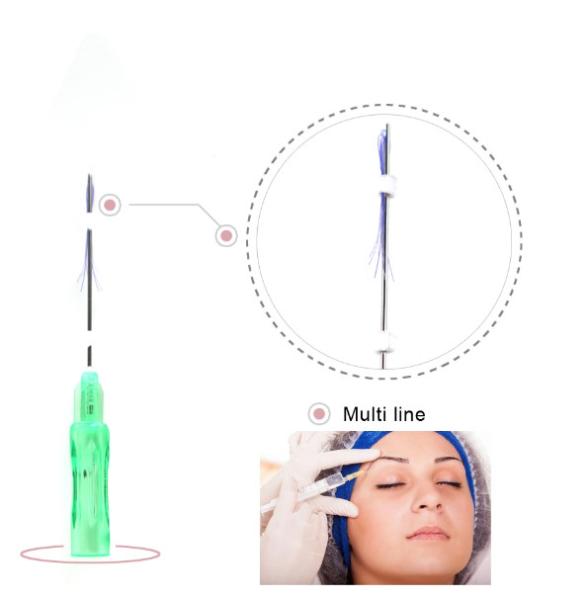 elevador facial moldando da linha do colagênio do corpo do elevador da linha de 29g 30g 25mm PDO