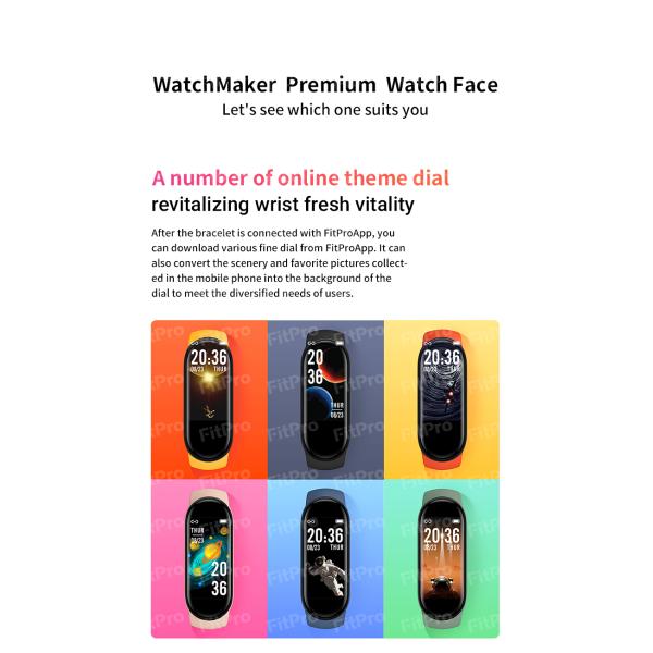 Wholesale Smartwatch Fitness Tracker Watch For Xiaomi Smartband Mi Band 6 5 Fitness Bracelet