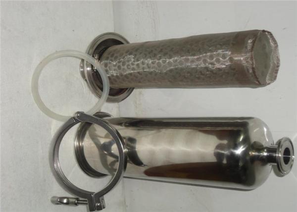 Stainless Steel Pipe Filter , Stainless Steel Milk Filter / Juice Filter