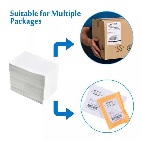 Tear Resistant Thermal Printing Label 4x6 Inch with Strong Adhesive
