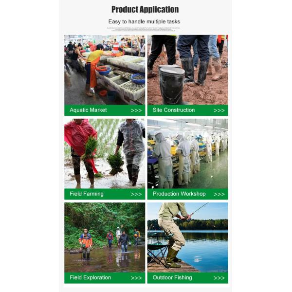 Стальные ботинки для дождя с высоким верхним покрытием баотоу с подставкой из стали, защитные ботинки для разбивания и пробивания, водонепроницаемые ботинки безопасности.