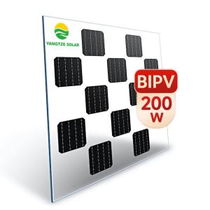 OEM Integrated Photovoltaic BIPV Solar Panels 200W