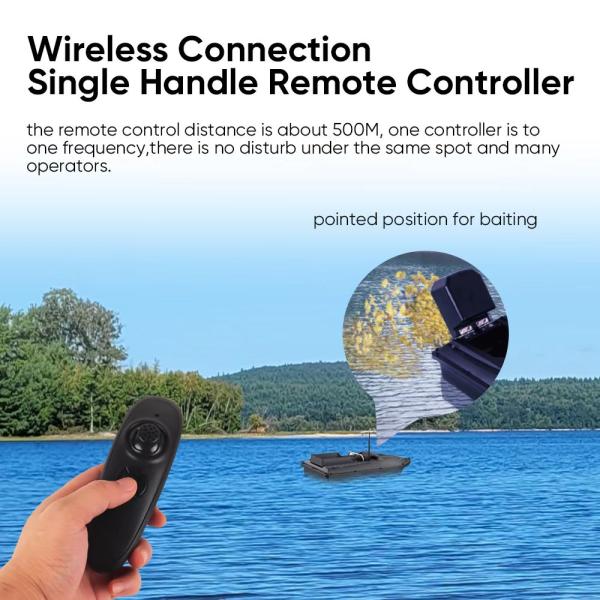 Remote Control Fish Bait Boat Two Propellers Smart Fishing Bait Boat Two Motors