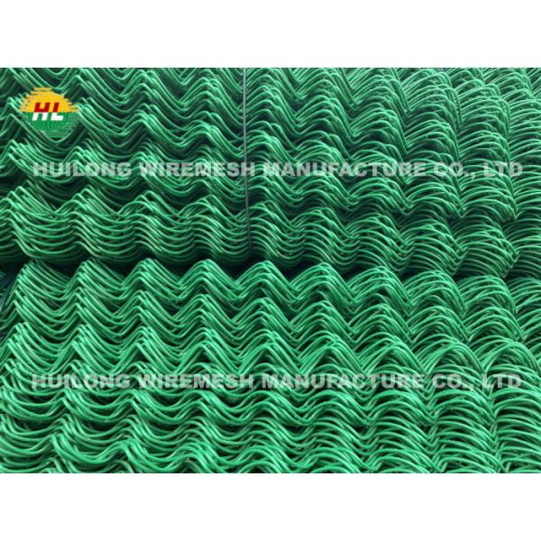 PVC толщины 3.8mm покрыл загородку сетки звена цепи диаманта для спортивной площадки