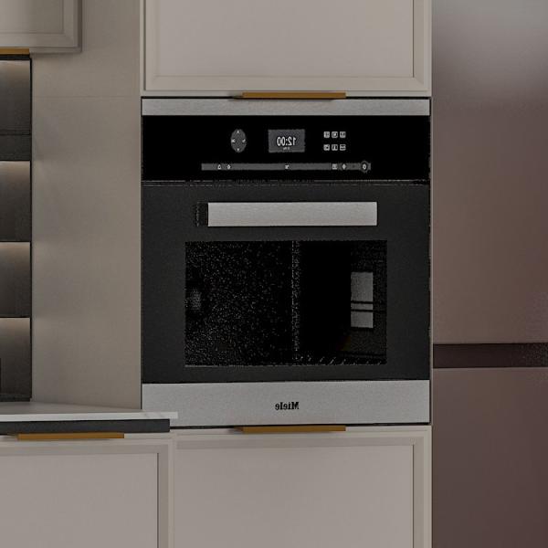 Luxury Style Stainless Steel Ready Made Kitchen Cabinets Minimalist Style