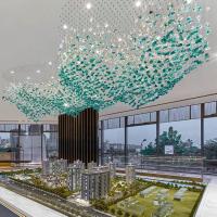 Lobby Crystal Round Shape Custom Chandelier Lâmpada Pendente K9