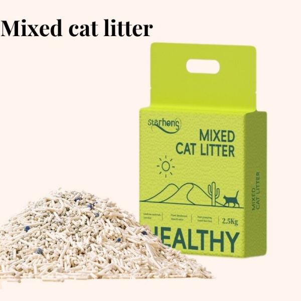 100% Eco-Friendly Tofu and Bentonite Mixed Cat Litter Odor Control and Easy Clean