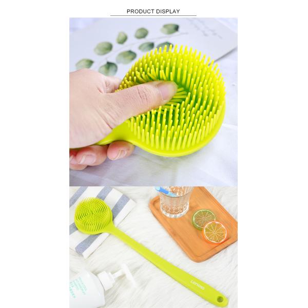 Логотип OEM гигиенический Exfoliate очищая щетка ливня силикона