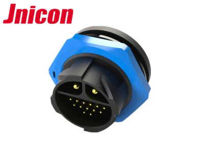 Cor impermeável de alta tensão do azul da montagem do painel do Pin IP67 do conector M25 20 dos dados