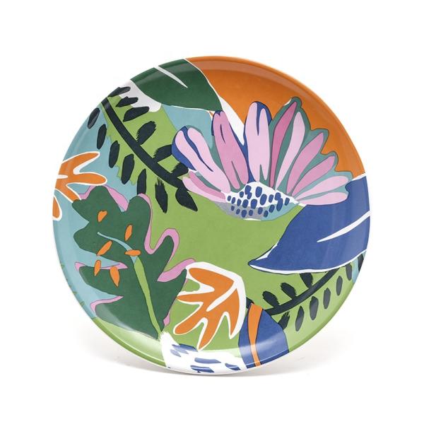 Горячая продажа 8 дюймов посуда керамика высокое качество красочная салатная тарелка для весны летом Порцелановый блюдо