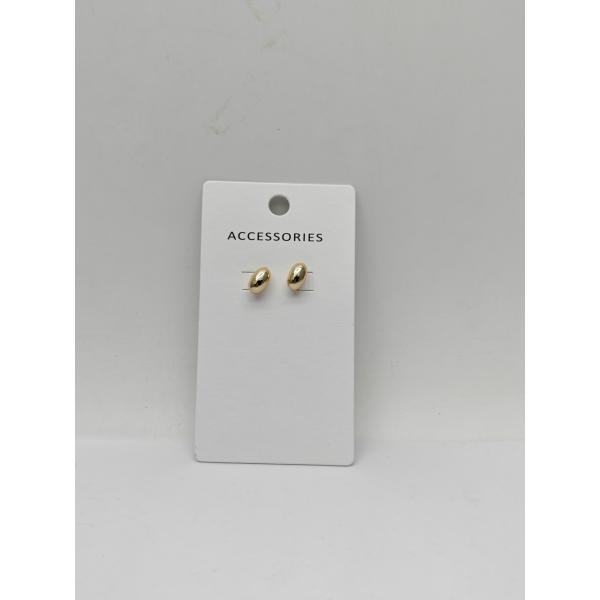 Chic Gold Metal Earrings for Women's Daily Outfits