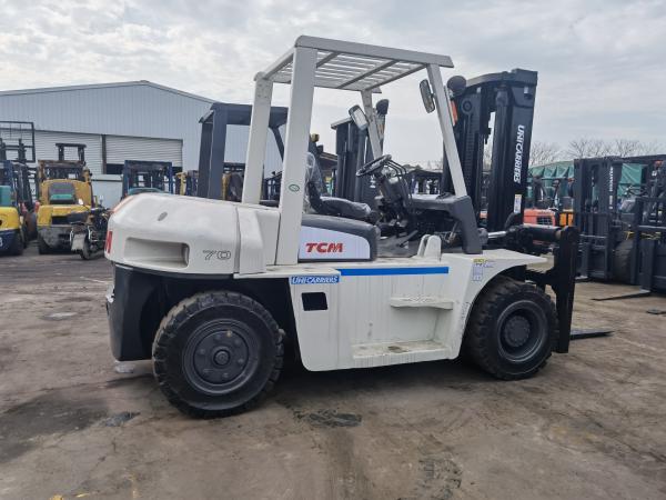 Routine Fork Length Used TCM Toyota Material Handling Equipment 7 Ton Diesel Forklift