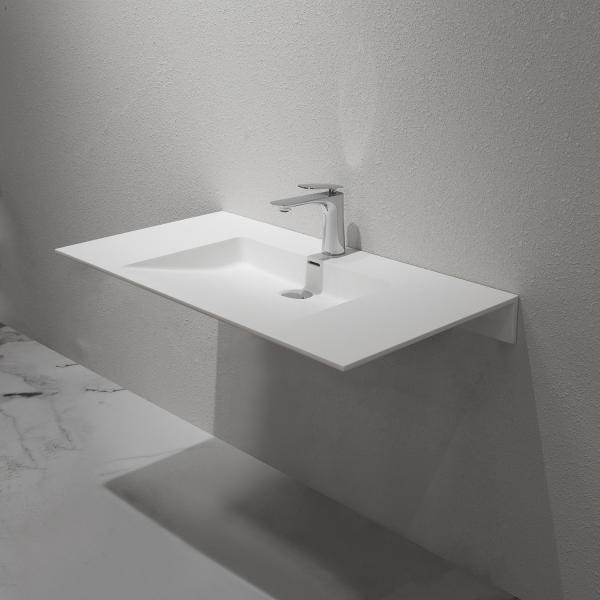 Indoor Wall Hung Wash Basin Corner Wall Mount Sink Home Hotel  Use