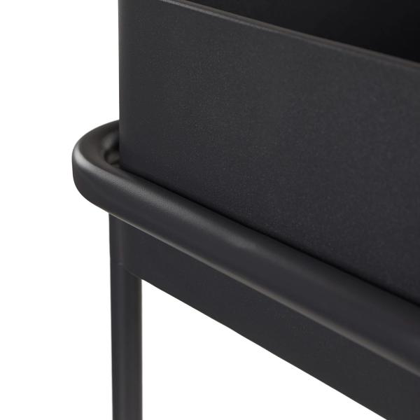 Hotel de 5 estrelas de luxo ao ar livre Vaso de flores de metal preto