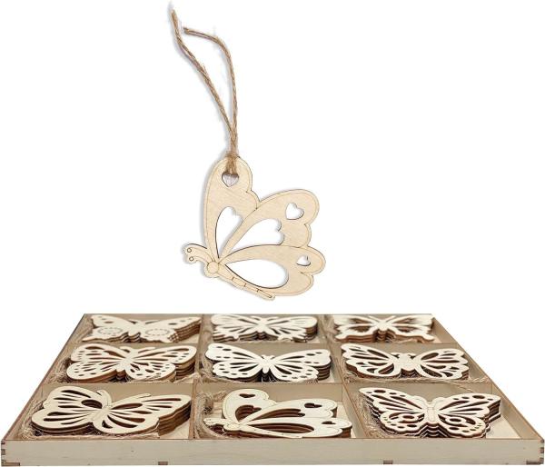 Unfinished Wooden Butterfly Cutout Wood Butterfly Crafts Wooden Butterfly Decoration for DIY Paint Craft