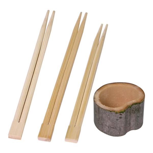Bâtons à manger à base de sushis jetables nature Bâtons à manger en bambou avec logo personnalisé