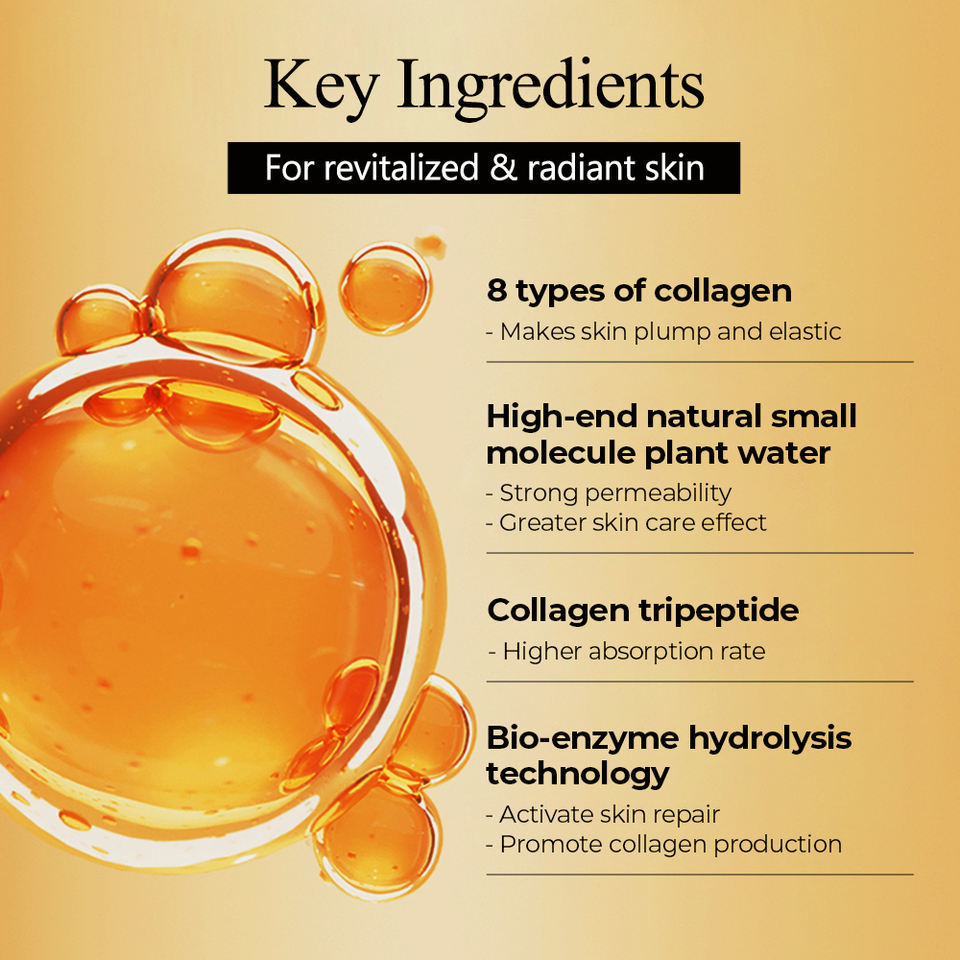 OEM ODM Korean Brand Customized Skincare Set Anti-Aging Firming Skincare Essence Lotion Skincare 100% Recombinant Collagen Facial Hydrating Cream Women's Skincare