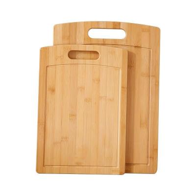 A placa de corte de bambu grossa de limpeza amigável 2pcs de Eco 1.8cm ajustou-se