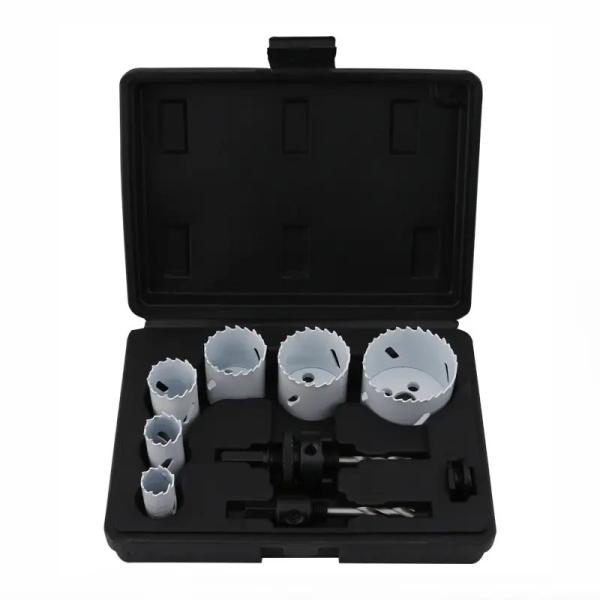 9PCs Bi Metal Hole Saw 22mm-64mm Hole Saw M42 HSS Co8% Teeth Material