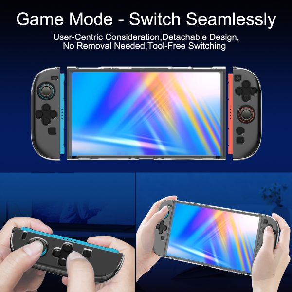 3-in-1 Protective Case for Nintendo Switch 2, Anti-Scratch Shockproof TPU Cover for Console and Joy-Cons