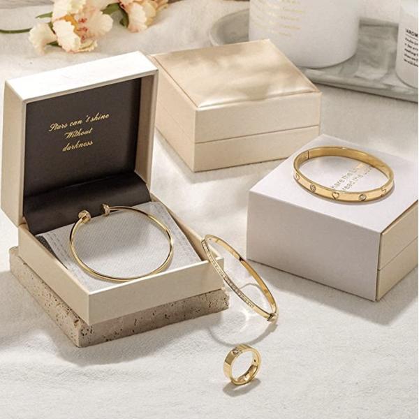OEM ODM Bayonet Adjustable Gold Bangles Round Rhinestone Bracelet