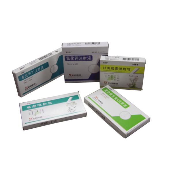 Medicine 300gsm - 350gsm Folded Paper Boxes With Security Code