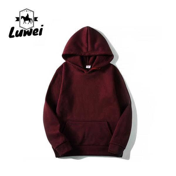 Designer barata Erkek sudadera de manga larga con capucha con capucha en blanco con capucha Camisa De Entrenamiento Poliéster simple con capucha