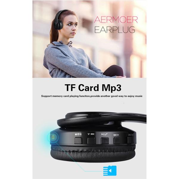 Складные беспроводные наушники Bluetooth наушников B3 с наушниками низкого басового шлемофона Mic регулируемыми для мобильного телефона MP3 ПК