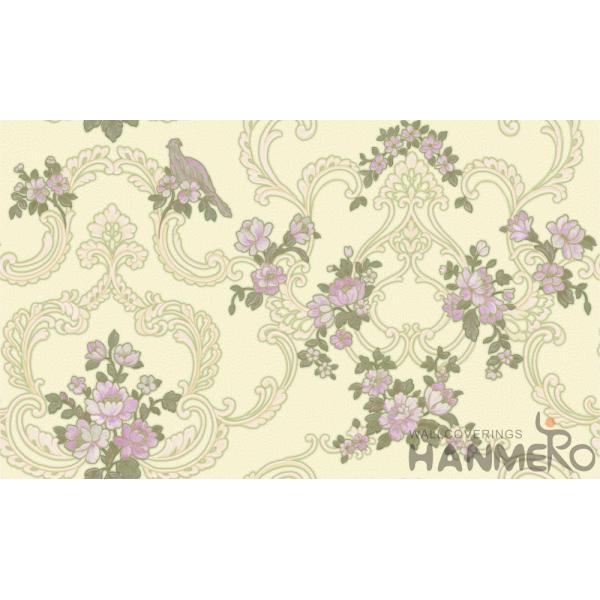 Modern European Floral PVC Wallpaper TV Background Wholesale Prices Unique Technology