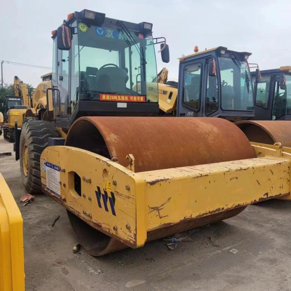 Вторая рука одноколесный ролик 26 тонн гидравлический барабан вибрирующий дорожный ролик компрессор