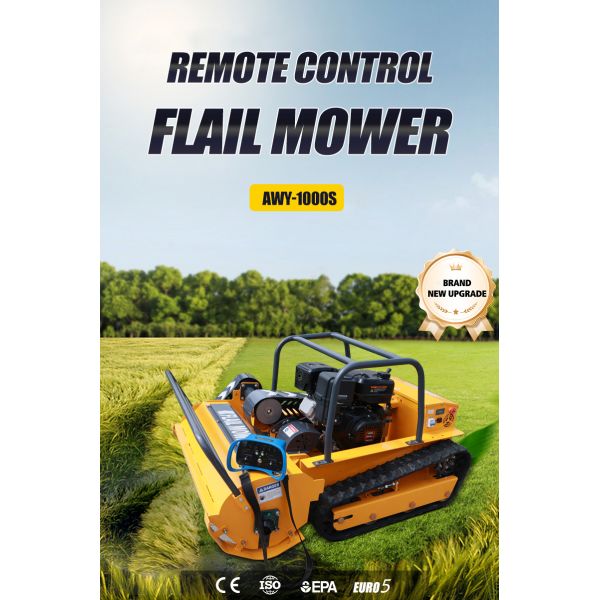 US Spot EPA Certified RC Lawn Mower Robot Wireless Control Flexible Steering Lawn Trimming Orchard Weeding Low Fuel Consumption
