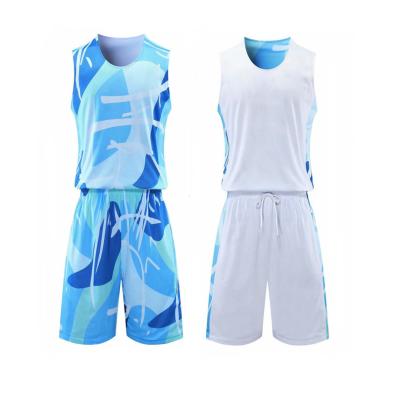 Reversible Basketball Jersey With Athletic Shorts , Practice Sports Training Uniforms For Men
