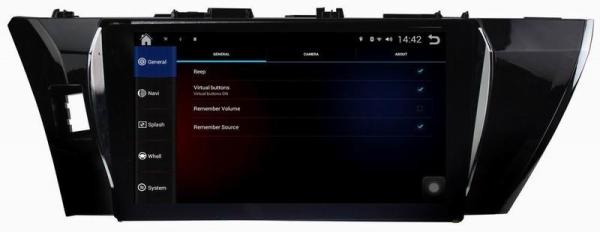 Ouchuangbo car radio in dash gps navigation for Toyota Corolla 2014-2015 support big screen pure android 4.4 system