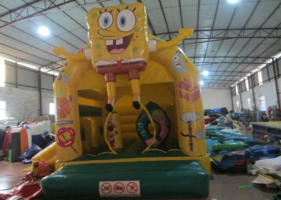 Casa combinado do spongebob bonito/inflável inflável do leão-de-chácara/2 em 1 combinado inflável