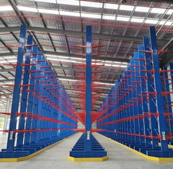 Medium Duty Cantilever Racking System Q235B Steel Industrial Cantilever Racks