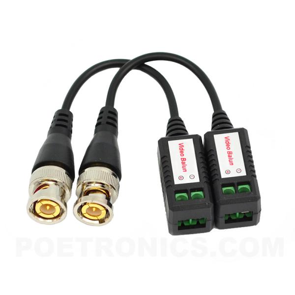 PVB-BC03(300-350m) BNC Male to Screw Terminal Passive CCTV Video Balun transmitter